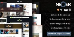 Neder – WordPress News Magazine and Blog Theme 95% OFF