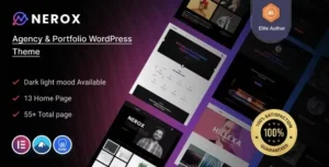 Nerox Agency & Portfolio WordPress Theme 95% OFF