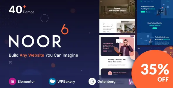 Noor Multi-Purpose & Fully Customizable Creative AMP Theme [95% OFF]