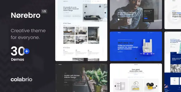Norebro – Creative Portfolio Theme for Multipurpose Usage [95% OFF]