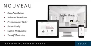 Nouveau – Multi-Purpose Retina WordPress Theme [95% OFF]