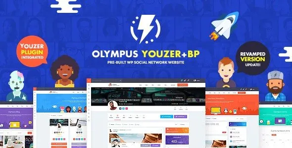 Olympus – Powerful BuddyPress Theme for Social Networking 95% OFF