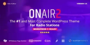 Onair2 – Radio Station WordPress Theme [Latest Version]