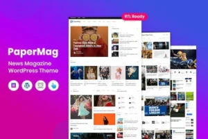 PaperMag - News Magazine WordPress Theme 95% OFF