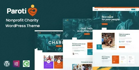 Paroti – Nonprofit Charity WordPress Theme 95% OFF