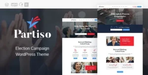 Partiso– Political WordPress Theme for Party & Candidate 95% OFF