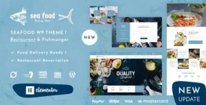 Pesce – Seafood Restaurant WordPress Theme 95% OFF