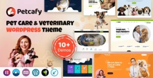 Petcafy – Pet Care & Veterinary WordPress Theme 95% OFF