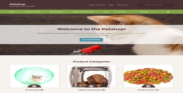 Petshop Storefront WooCommerce Theme [95% OFF]