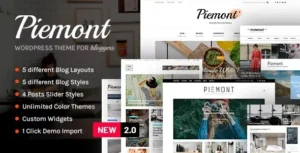 Piemont - Premium Travel & Lifestyle WordPress Theme 95% OFF
