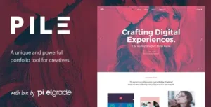 PILE – An Uncoventional WordPress Portfolio Theme [95% OFF]