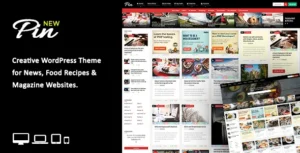 Pin - Pinterest Style Personal Masonry Blog, Front-end Submission Theme [95% OFF]