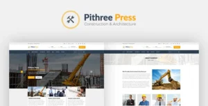 Pithree - Construction & Building WordPress Theme 95% OFF
