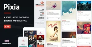 Pixia – Showcase WordPress Theme [95% OFF]