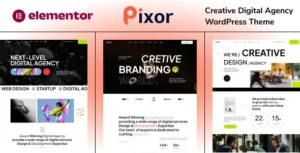 Pixor – Creative Digital Agency WordPress Theme 95% OFF