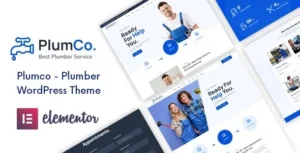 Plumco - Plumber WordPress Theme 95% OFF