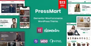 PressMart – Modern Elementor WooCommerce WordPress Theme 95% OFF