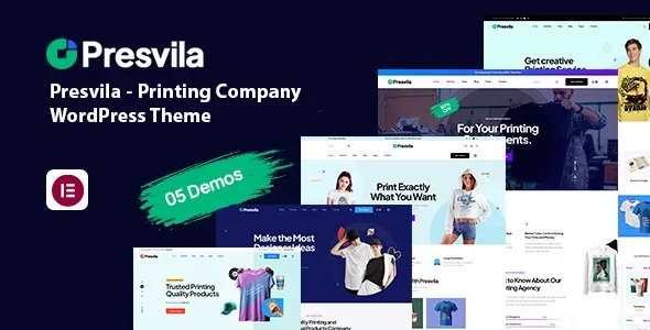 Presvila – Printing Company WordPress Theme 95% OFF