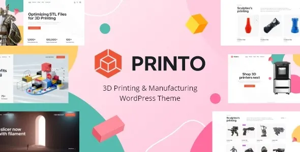 Printo – 3D Printing & Manufacturing WordPress Theme 95% OFF