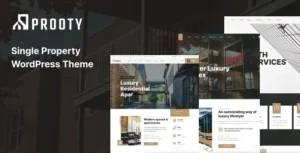Prooty – Single Property WordPress Theme 95% OFF