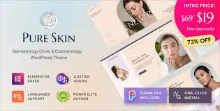 Pure Skin – Dermatology Clinic & Cosmetology WordPress Theme 95% OFF