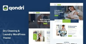 Qondri - Dry Cleaning & Laundry Services Wordpress Theme 95% OFF