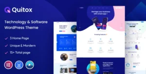 Quitox - Software & IT Solutions WordPress Theme 95% OFF