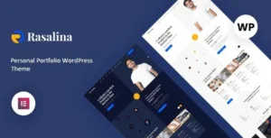 Rasalina - Personal Portfolio WordPress Theme 95% OFF