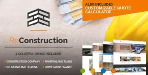 ReConstruction – Contractor & Building Theme 95% OFF