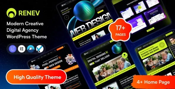 Renev– Creative Digital Agency WordPress Theme 95% OFF
