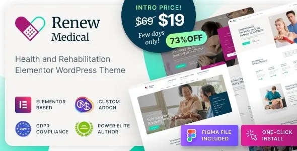 Renew Medical –  Medical WordPress Theme | 95% OFF
