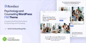 Resolace – Psychology & Counseling FSE WordPress Theme 95% OFF