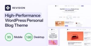 Revision Optimized Personal Blog WordPress Theme 95% OFF