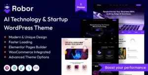 Robor - AI and Automation Integration WordPress Theme 95% OFF