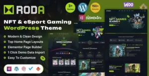 Roda - Gaming Store & eCommerce WordPress Theme 95% OFF