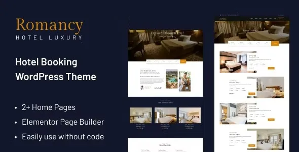 Romancy – Hotel Booking WordPress Theme 95% OFF