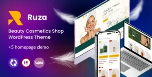 Ruza - Beauty Cosmetics Shop WordPress Theme 95% OFF