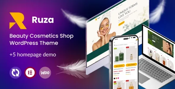 Ruza – Beauty Cosmetics Shop WordPress Theme 95% OFF
