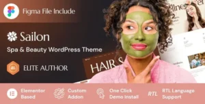 Sailon - Spa & Beauty Salon WordPress Theme 95% OFF