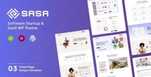 SaSa .– Startup WordPress Theme 95% OFF