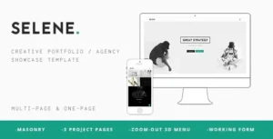 SELENE - Creative Portfolio / Agency WP Theme 95% OFF