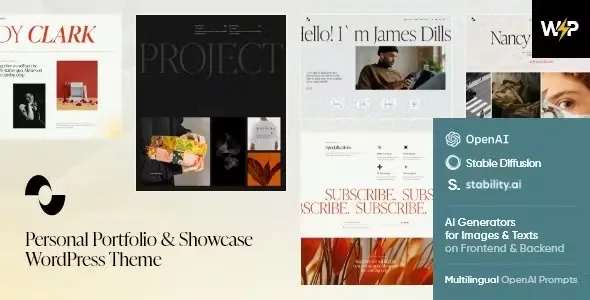 Showmax – Personal Portfolio & Showcase WordPress Theme 95% OFF