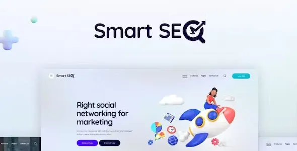 SmartSEO – SEO & Marketing Services WordPress Theme 95% OFF