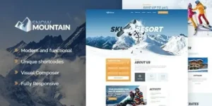 Snow Mountain – Ski Resort & Snowboard School WordPress Theme 95% OFF