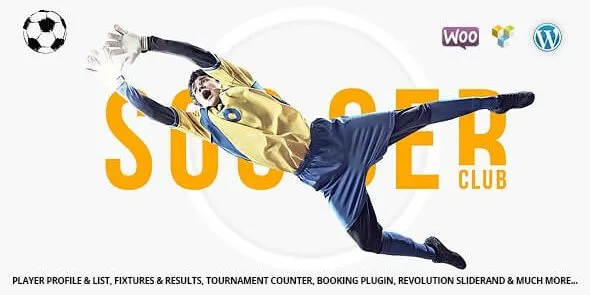 Soccer Club– Football Team WordPress Theme 95% OFF