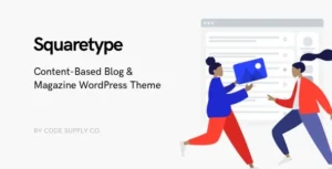 Squaretype - Modern Blog WordPress Theme 95% OFF