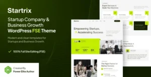 Startrix - Startup Company & Business Growth FSE WordPress Theme 95% OFF