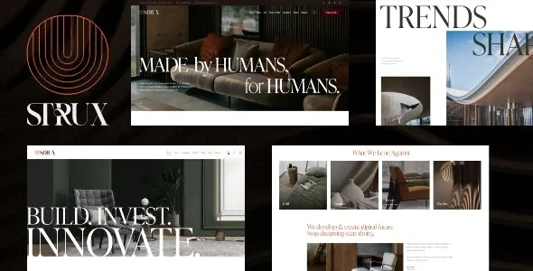 Strux – Architecture & Interior Design WordPress Theme 95% OFF