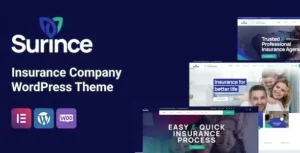 Surince - Insurance Company WordPress Theme 95% OFF