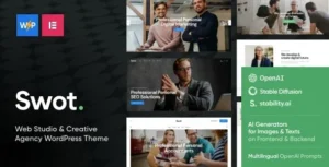 Swot - Digital Agency Business & Corporate WordPress Theme 95% OFF